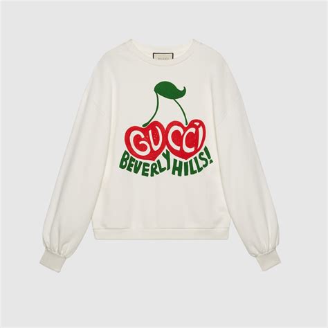 gucci cherry sweatshirt dupe|gucci embroidered sweatshirt.